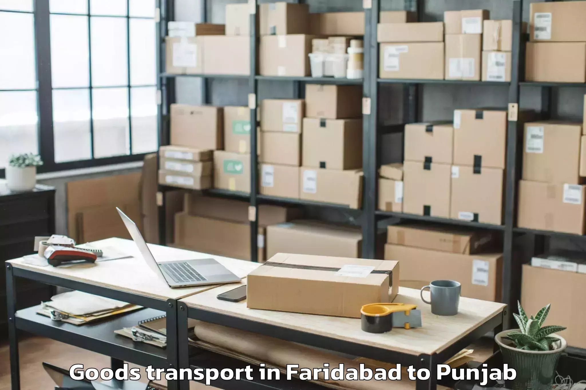 Top Faridabad to Mandi Gobindgarh Goods Transport Available